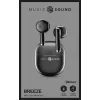 Music Sound Breeze Auscultadores Bluetooth de cápsula com estojo colorido