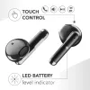 Music Sound Breeze Auscultadores Bluetooth de cápsula com estojo colorido