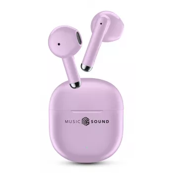 Music Sound Breeze Auscultadores Bluetooth de cápsula com estojo colorido