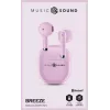 Music Sound Breeze Auscultadores Bluetooth de cápsula com estojo colorido