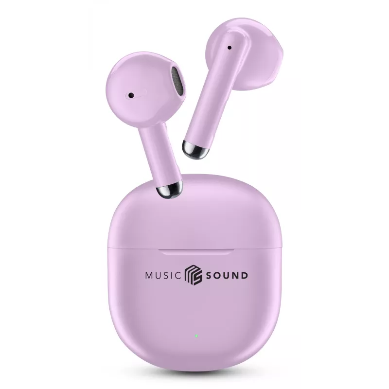 Music Sound Breeze Auscultadores Bluetooth de cápsula com estojo colorido