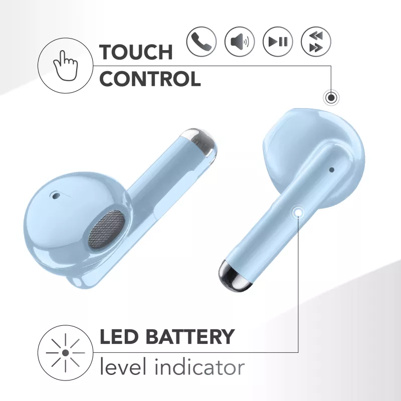Music Sound Breeze Auscultadores in-ear em estilo de cápsula com estojo colorido