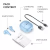 Music Sound Breeze Auscultadores in-ear em estilo de cápsula com estojo colorido