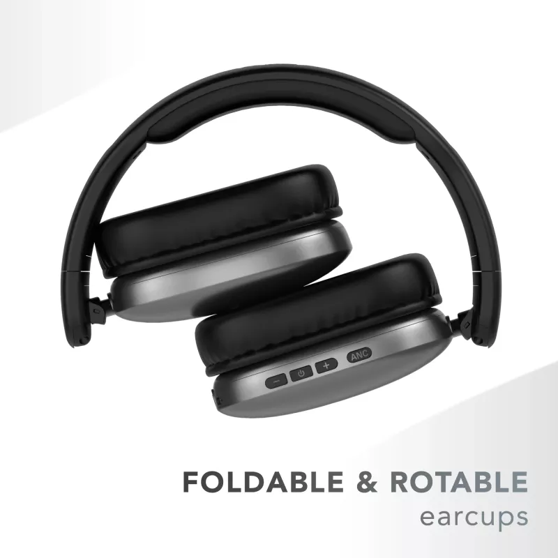Music Sound MAXI3 MAXI3 Auscultadores over-ear sem fios com cancelamento ativo de ruído: experiência de audição imersiva e sem distrações, até 35 horas de autonomia. Design moderno, conforto, estilo e som potente e revolucionário.