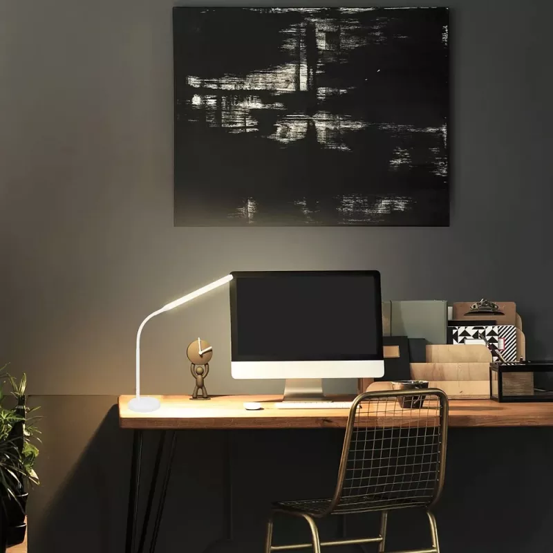 Techly I-LAMP-DSK10 Candeeiro de mesa Lâmpada não substituível 5,5 W LED G branco