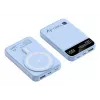 Techly I-CHARGE-10LCDBL Powerbank polímero de lítio (LiPo) 10000 mAh carregamento sem fios azul