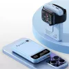 Techly I-CHARGE-10LCDBL Powerbank polímero de lítio (LiPo) 10000 mAh carregamento sem fios azul