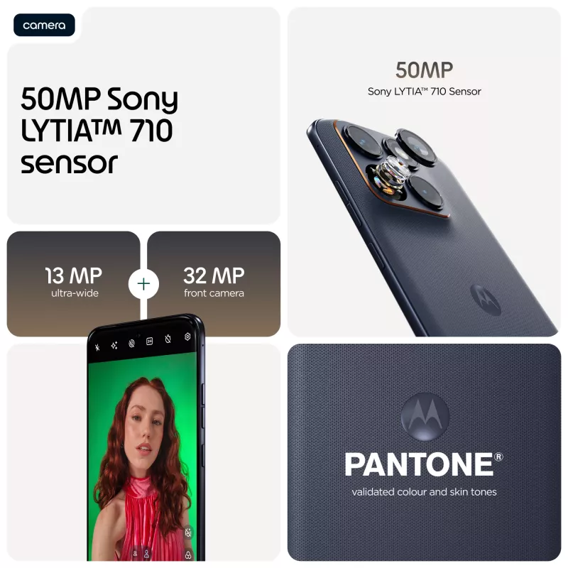 Motorola edge 70 fusion 17,2 cm (6,78 polegadas) Dual-SIM Android 16.0 5G USB Type-C 8 GB 256 GB 7000 mAh preto