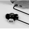 Hub de interfaces Axagon HUE-X3B USB 2.0 480 Mbit/s Preto