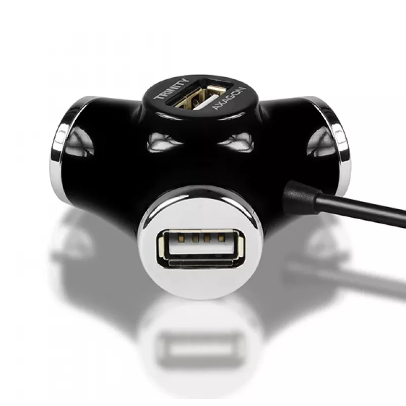Hub de interfaces Axagon HUE-X3B USB 2.0 480 Mbit/s Preto