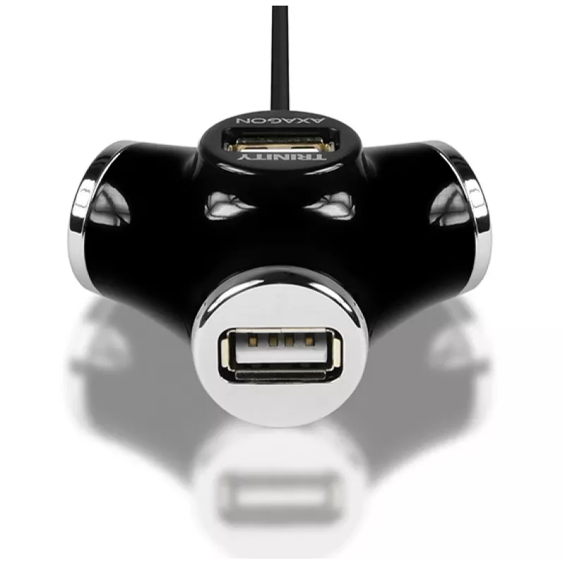 Hub de interfaces Axagon HUE-X3B USB 2.0 480 Mbit/s Preto
