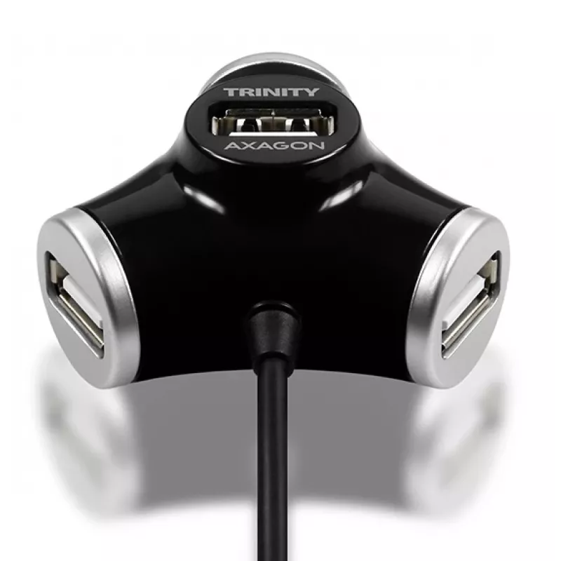 Hub de interfaces Axagon HUE-X3B USB 2.0 480 Mbit/s Preto