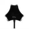 Hub de interfaces Axagon HUE-X3B USB 2.0 480 Mbit/s Preto