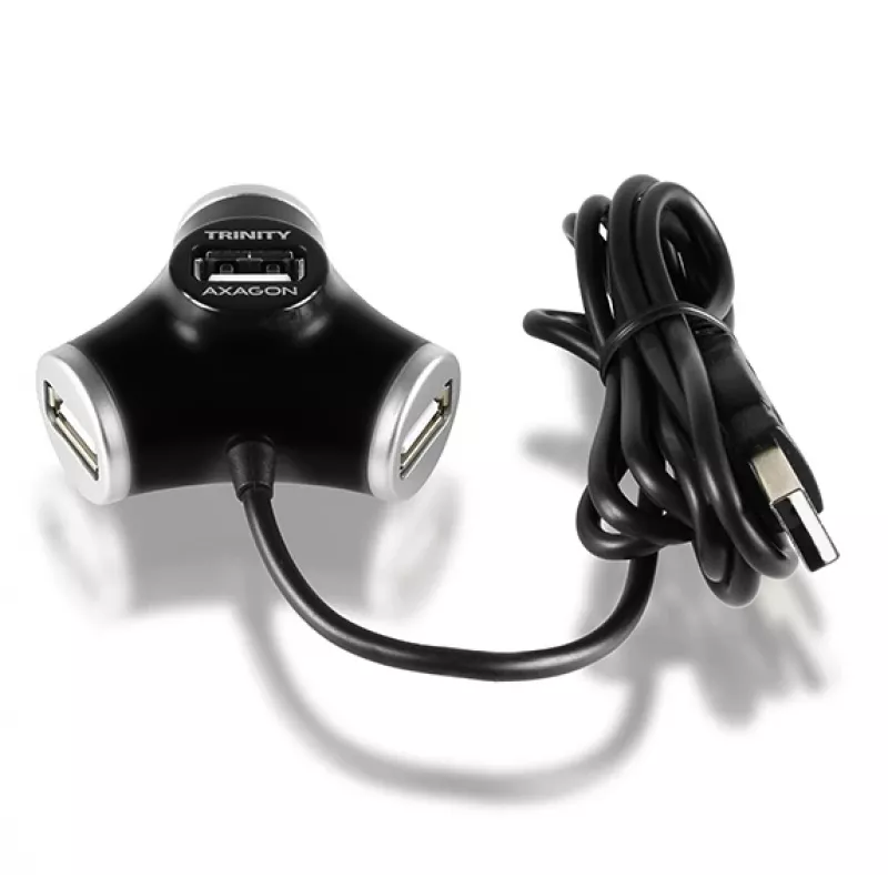 Hub de interfaces Axagon HUE-X3B USB 2.0 480 Mbit/s Preto