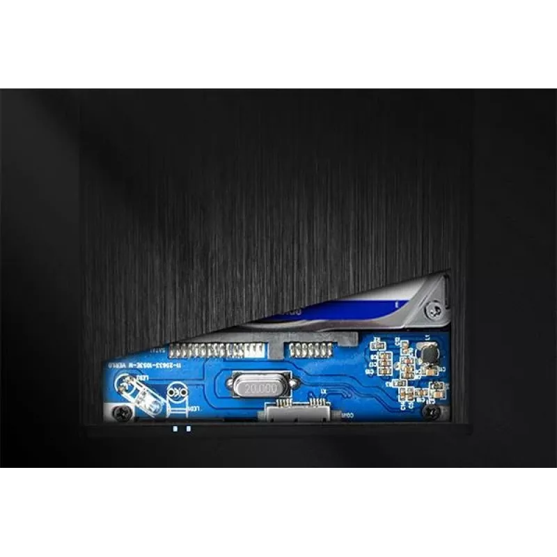 AXAGON EE25-XA - Caixa para HDD / SSD - 2,5 polegadas - SATA - Serial ATA II - Serial ATA III - 0,48 Gbit/s - Conectividade USB - Preto