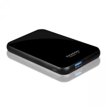 AXAGON EE25-S6B - Caixa para HDD / SSD - 2,5 polegadas - SATA - Serial ATA II - Serial ATA III - 5 Gbit/s - Conectividade USB - Preto