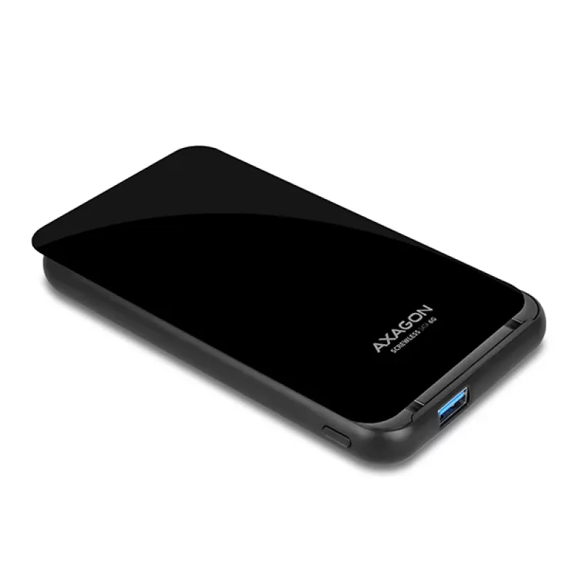 AXAGON EE25-S6B - Caixa para HDD / SSD - 2,5 polegadas - SATA - Serial ATA II - Serial ATA III - 5 Gbit/s - Conectividade USB - Preto