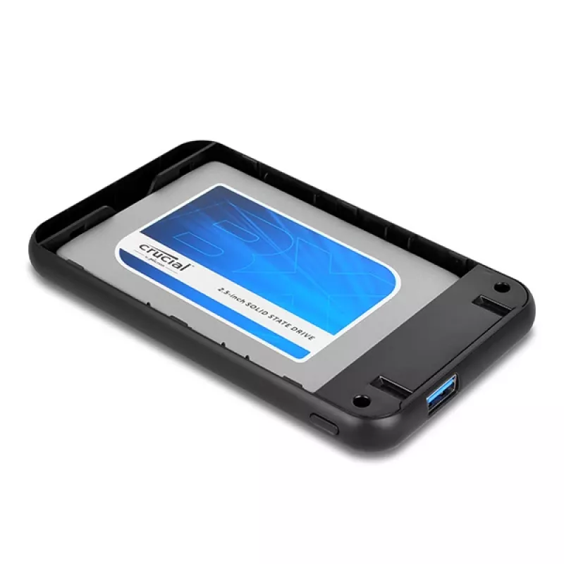 AXAGON EE25-S6B - Caixa para HDD / SSD - 2,5 polegadas - SATA - Serial ATA II - Serial ATA III - 5 Gbit/s - Conectividade USB - Preto