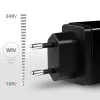 Carregador Axagon ACU-PQ22 para dispositivos móveis Telemóvel, power bank, smartphone, smartwatch, tablet, universal Preto AC carregamento rápido interior