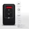 Carregador Axagon ACU-PQ22 para dispositivos móveis Telemóvel, power bank, smartphone, smartwatch, tablet, universal Preto AC carregamento rápido interior