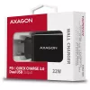 Carregador Axagon ACU-PQ22 para dispositivos móveis Telemóvel, power bank, smartphone, smartwatch, tablet, universal Preto AC carregamento rápido interior