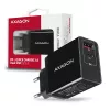 Carregador Axagon ACU-PQ22 para dispositivos móveis Telemóvel, power bank, smartphone, smartwatch, tablet, universal Preto AC carregamento rápido interior