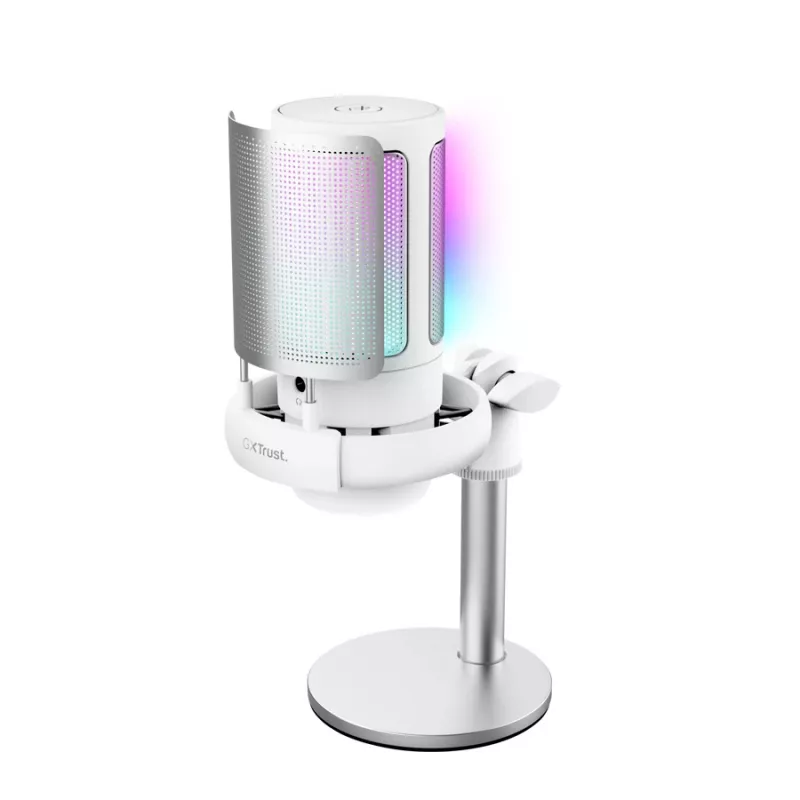 Microfone para podcast Trust GXT 238W Auron Cinzento, Branco