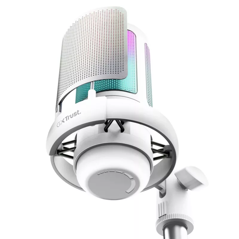 Microfone para podcast Trust GXT 238W Auron Cinzento, Branco