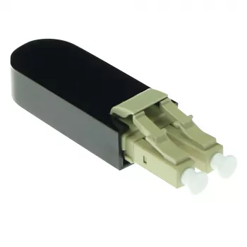 Adaptador loopback de fibra ótica ACT LC Multimodo 850 nm, LC, Preto, RoHS, -40 - 75 °C, 40 x 12,4 x 8,6 mm, 40 mm