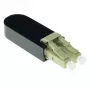 Adaptador loopback de fibra ótica ACT LC Multimodo 850 nm, LC, Preto, RoHS, -40 - 75 °C, 40 x 12,4 x 8,6 mm, 40 mm