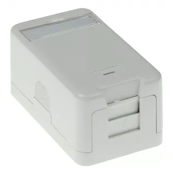 ACT Caixa de superfície keystone 1 porta, branco, 1 unid.