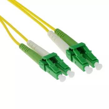 ACT Cabo de patch de fibra ótica duplex LSZH monomodo 9/125 OS2 de 5 metros com fichas LC/APC8