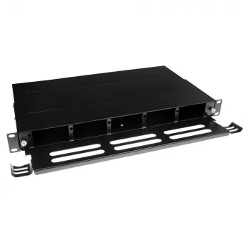 ACT Painel de fibra High Density para 5 cassetes MTP®-MPO, PG11, PG13, preto, metal