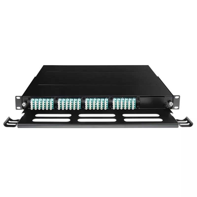ACT Painel de fibra High Density para 5 cassetes MTP®-MPO, PG11, PG13, preto, metal