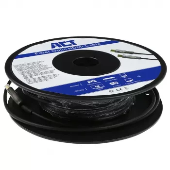 ACT Cabo ótico ativo HDMI Premium 4K de 40 metros v2.0 ficha HDMI-A - ficha HDMI-A