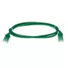 ACT Cabo de patch slimline para datacenter LSZH U/UTP CAT6 verde de 10 metros sem patilha com fichas RJ45