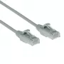 ACT Cabo de patch slimline para datacenter LSZH U/UTP CAT6 cinzento de 0,15 metros sem patilha com fichas RJ45