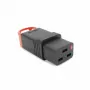 ACT C19 IEC Lock+ reconectável preto, PA190100BK, C19, reto, conector fêmea, 250 V, 16 A, preto, vermelho