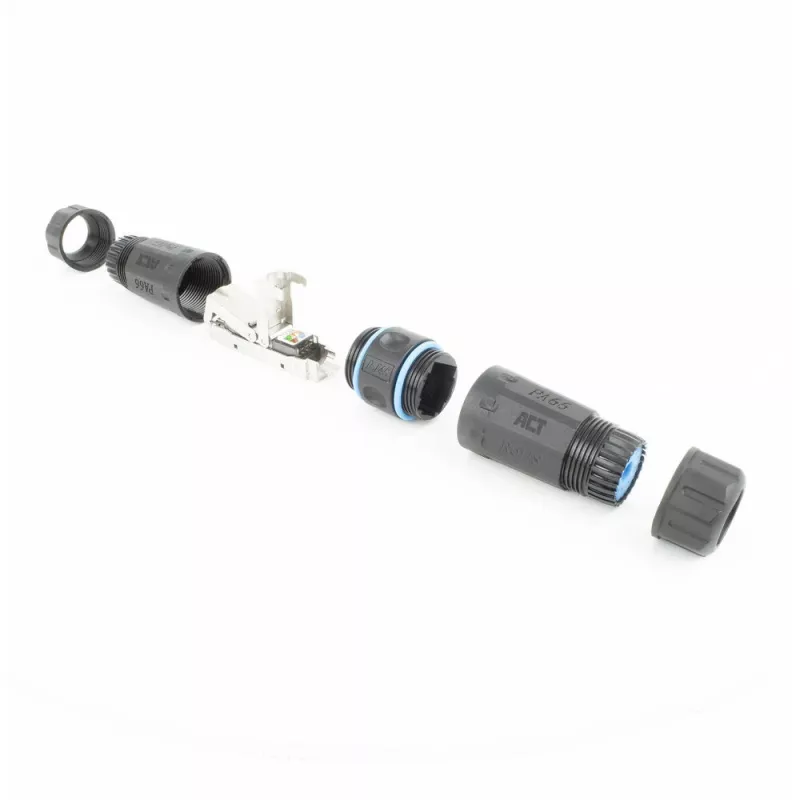ACT SD6521 Acoplador de cabo CAT6A para exterior IP68