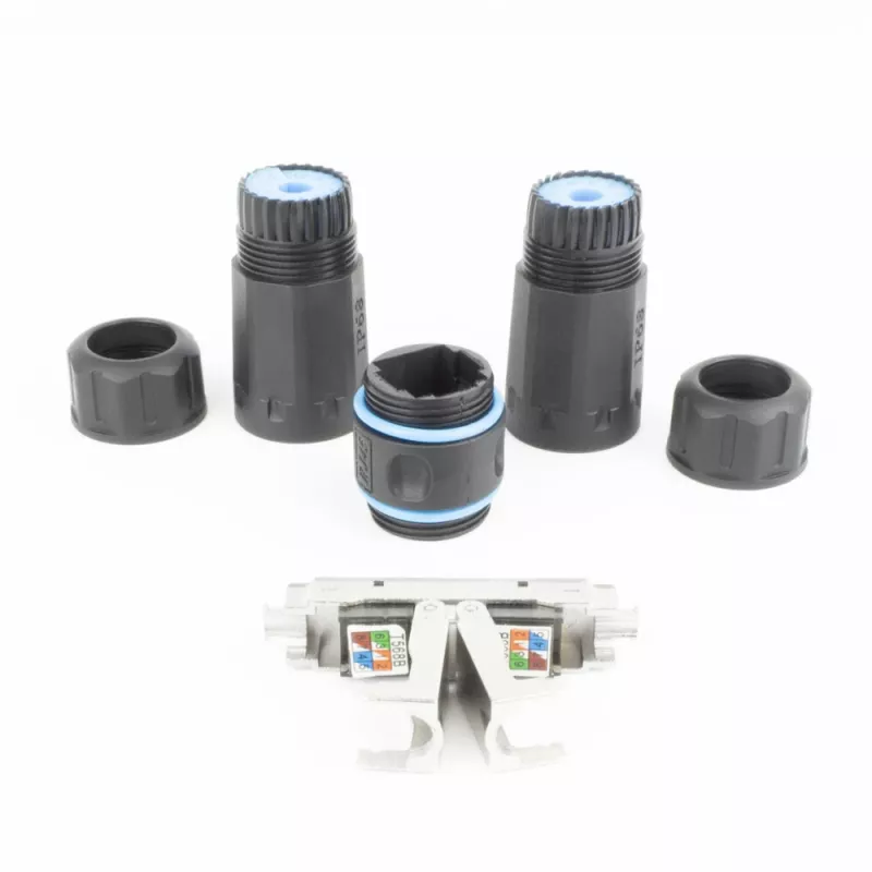 ACT SD6521 Acoplador de cabo CAT6A para exterior IP68