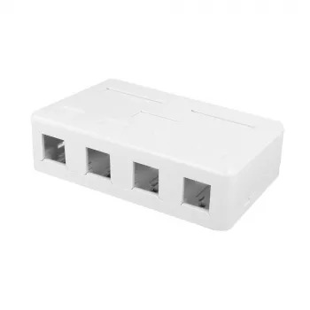 Tomada keystone ACT de sobrepor vazia para 4 conectores keystone