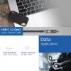 Cabo ótico ativo USB-C 3.2 Gen2 (AOC) ACT, para painéis táteis, vídeo, dados, energia, 3 m