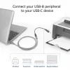Cabo adaptador ACT USB-C fêmea para USB-B 2.0 impressora 0,2 m