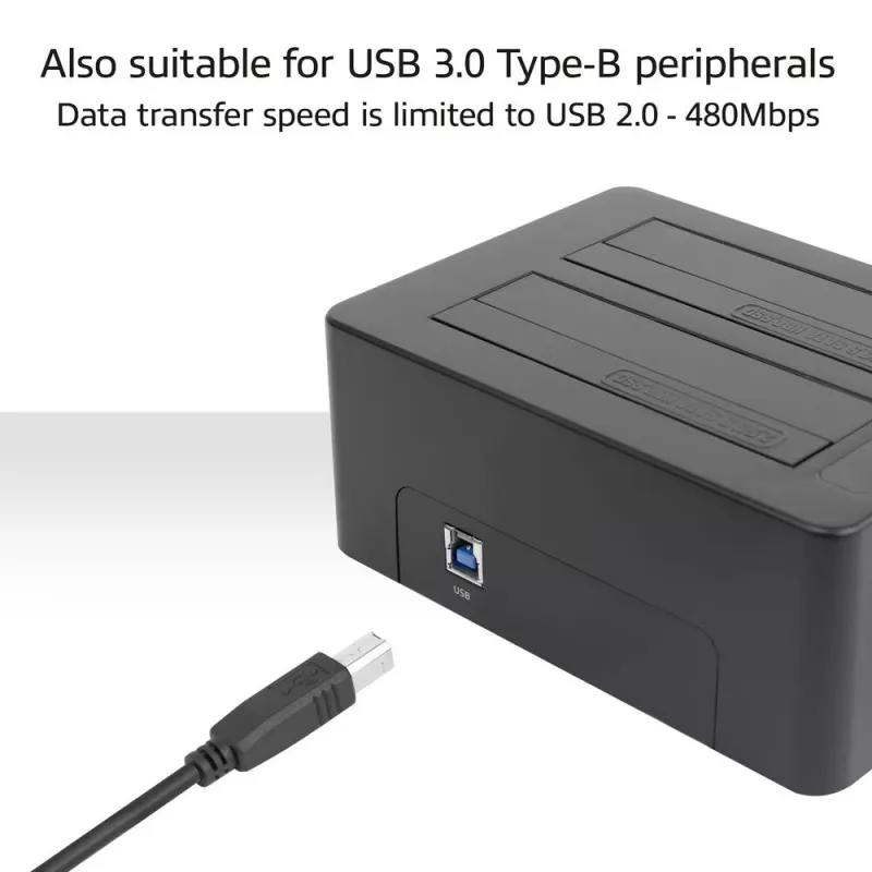 Cabo adaptador ACT USB-C fêmea para USB-B 2.0 impressora 0,2 m