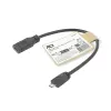 Cabo adaptador ACT USB Type-C fêmea para USB Micro-B 2.0 macho 0,2 m