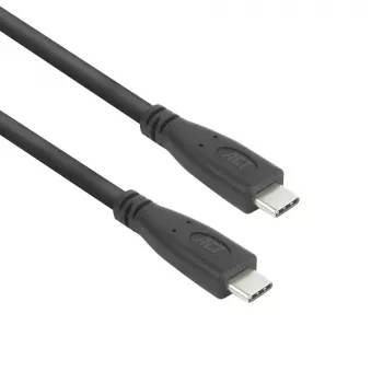 Cabo USB ACT AC7445 USB 3.2 Gen 2 (3.1 Gen 2) 5 m USB C 10 Gbit/s 60 W preto