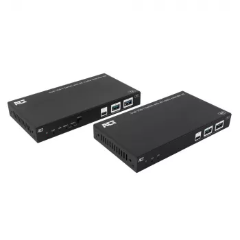 Conjunto extensor de média AV ACT com switch USB-C duplo, CAT6A, 100 metros