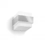Philips myGarden aplique de parede com pá 42W E27 sem lâmpada, aplique de parede exterior, aço inoxidável, branco, aço inoxidável, plástico, IP44, jardim, terraço, II