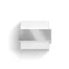Philips myGarden aplique de parede com pá 42W E27 sem lâmpada, aplique de parede exterior, aço inoxidável, branco, aço inoxidável, plástico, IP44, jardim, terraço, II