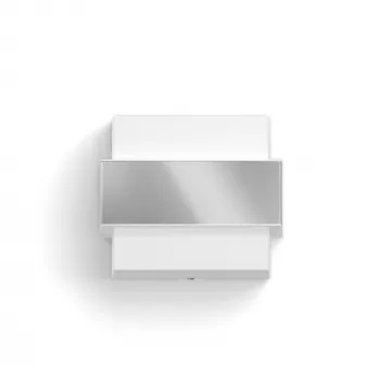 Philips myGarden aplique de parede com pá 42W E27 sem lâmpada, aplique de parede exterior, aço inoxidável, branco, aço inoxidável, plástico, IP44, jardim, terraço, II